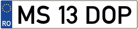 Trailer License Plate